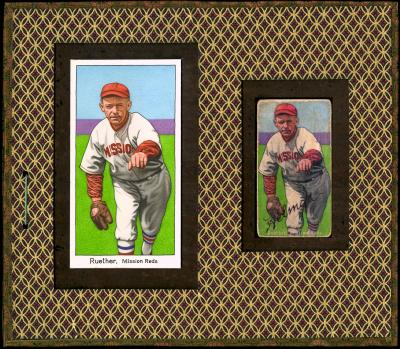 Picture, Helmar Brewing, T206-Helmar Card # 498, Dutch Ruether, Posed pitching , Mission Reds